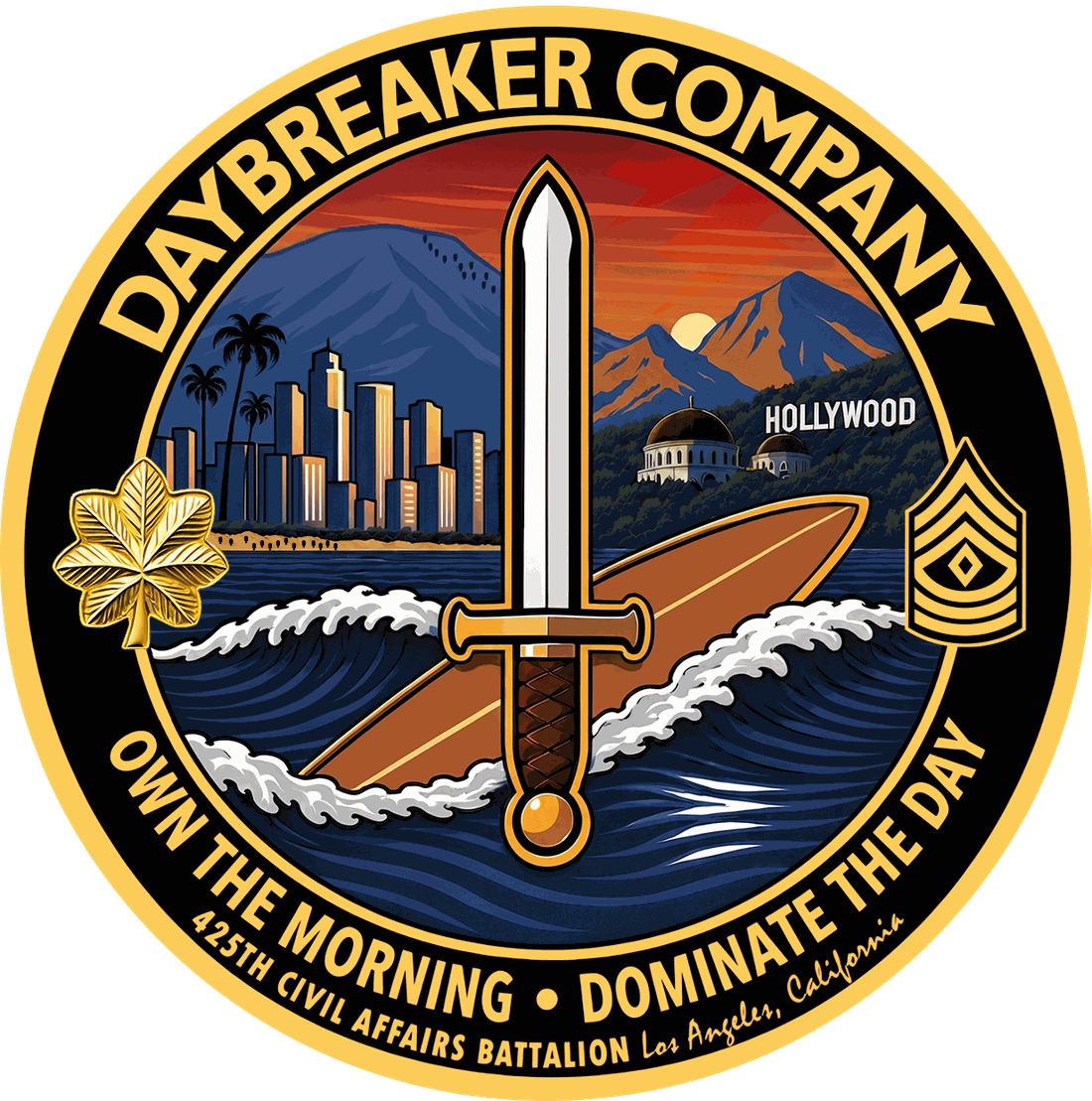 Front of the Daybreaker Company coin